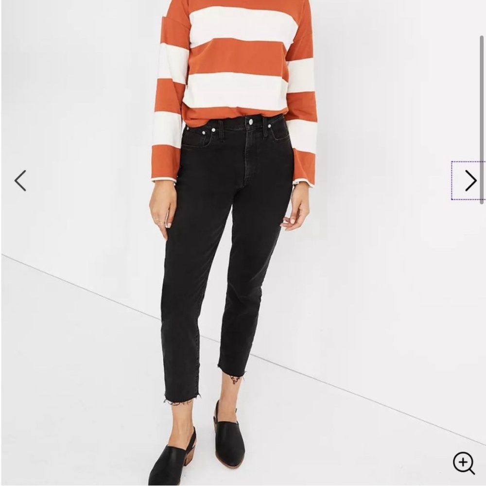 Madewell the high-rise slim crop bothering Lunar wash size 27